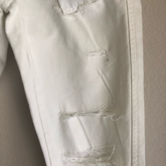 Aeropostale Boyfriend White 5 Pocket Jeans - Picture 7 of 13